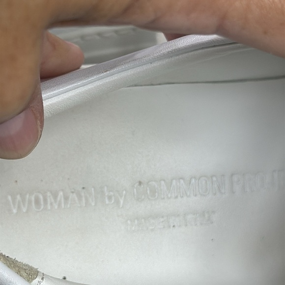 (S7) Common Projects leather Women's White Achilles Low Top Sneakers, Size 8 - Picture 7 of 11